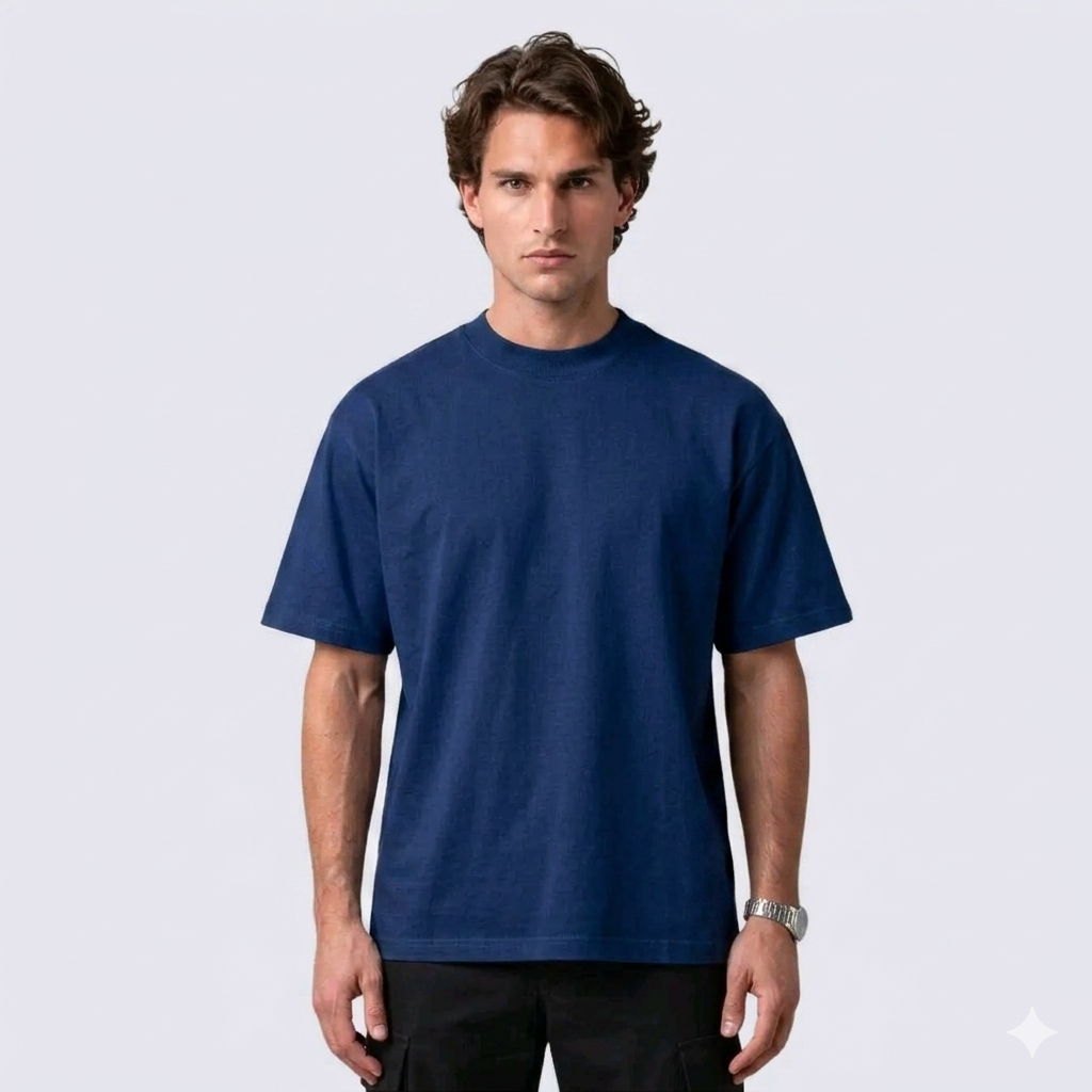 SEMI OVER 300G ALGODÓN JERSEY BLANCO