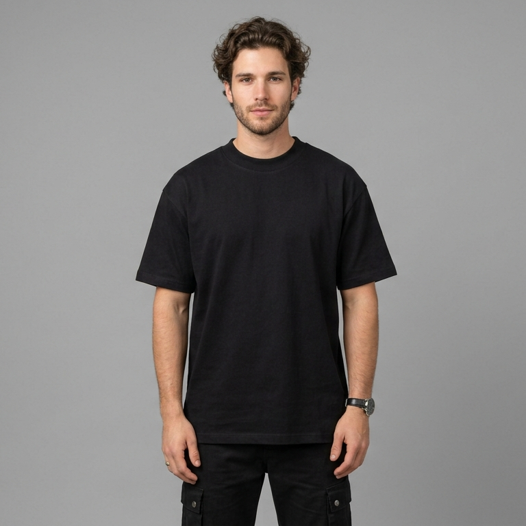 PLAYERA SEMI OVERSIZE DE 250 GRAMOS 100% ALGODO, HECHA EN MEXICO.