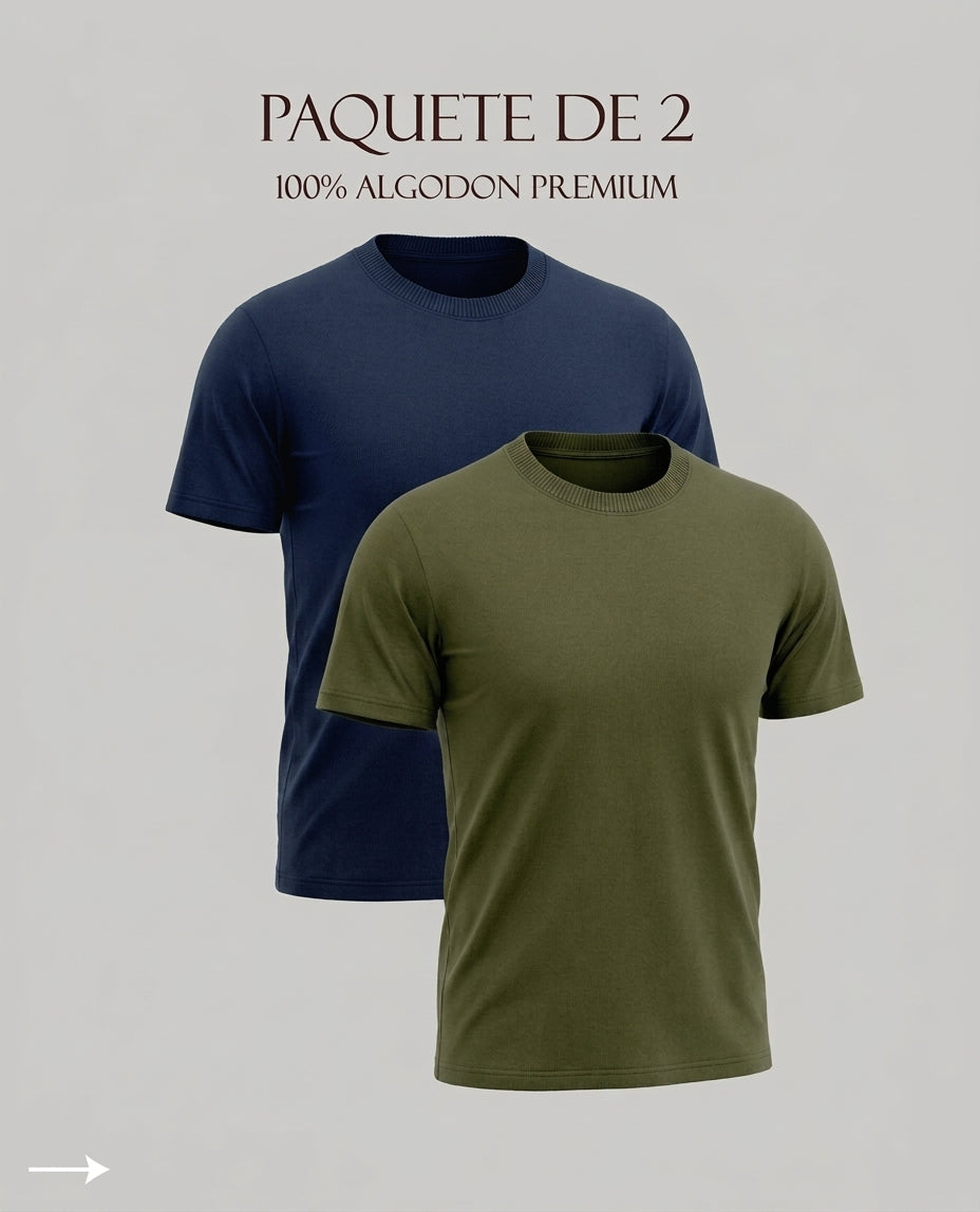 Pack de 2 playeras 200 GSM