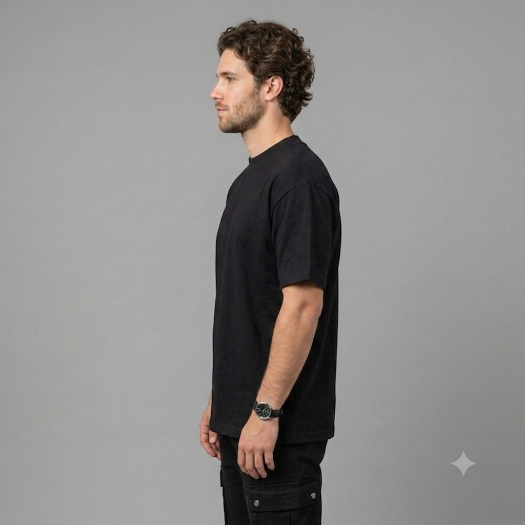 PLAYERA SEMI OVERSIZE DE 250 GRAMOS 100% ALGODO, HECHA EN MEXICO.