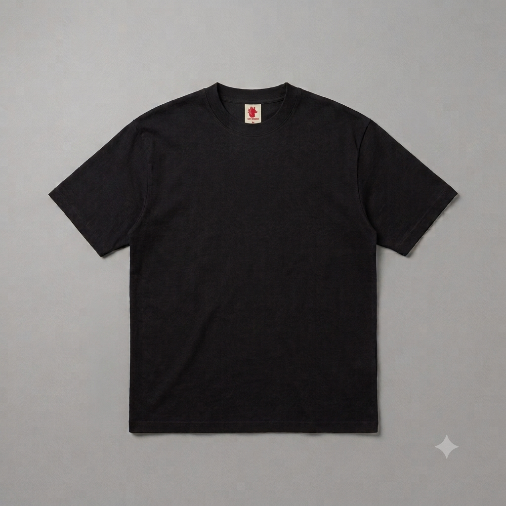 PLAYERA SEMI OVERSIZE DE 250 GRAMOS 100% ALGODO, HECHA EN MEXICO.