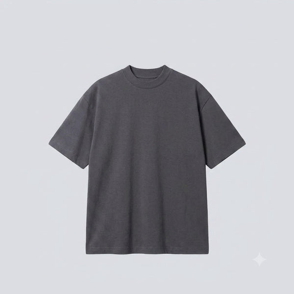 SEMI OVERSIZE 300 GSM ALGODÓN JERSEY GRIS OXFORD