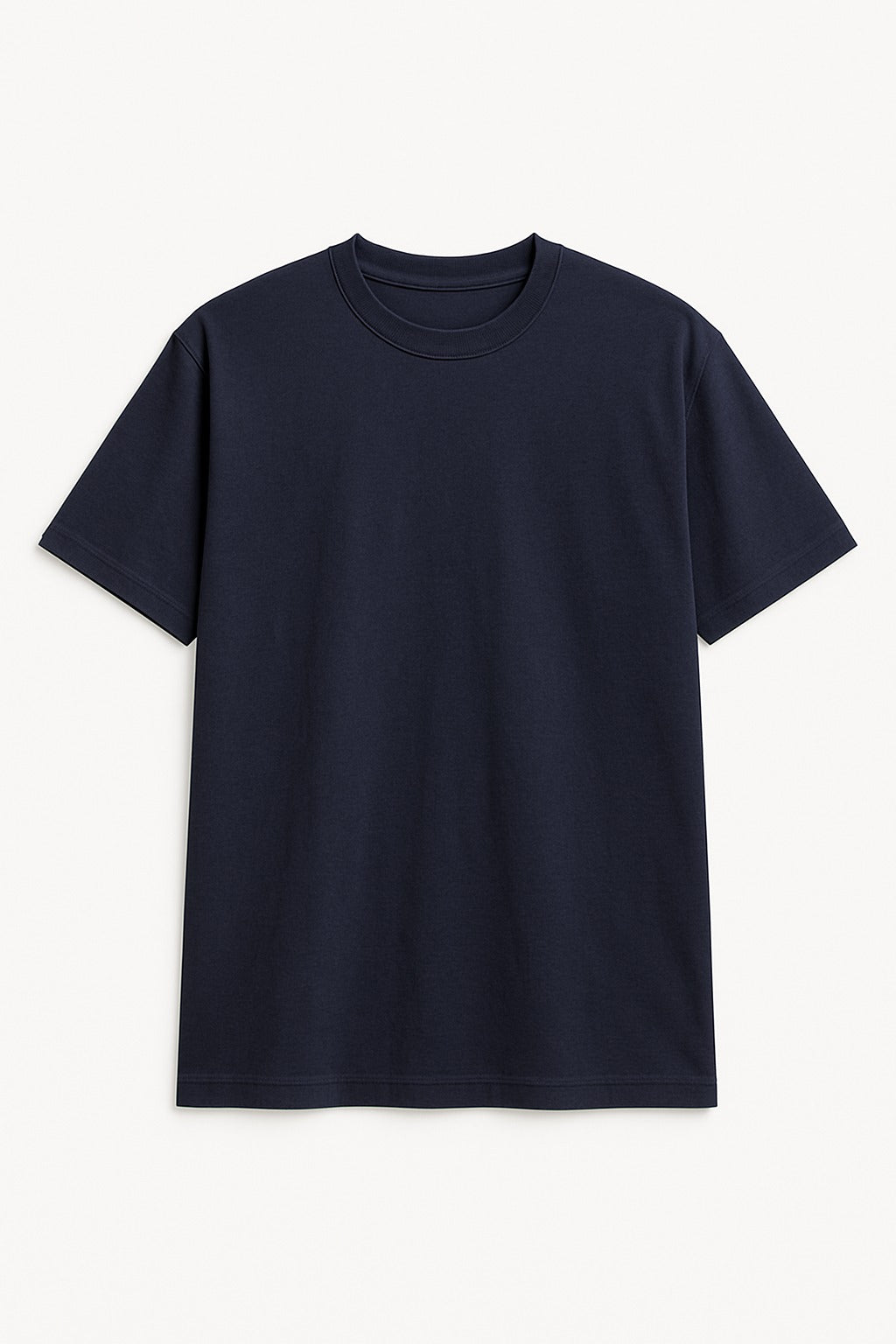 PLAYERA AZUL MARINO REGULAR FIT 200 GRAMOS