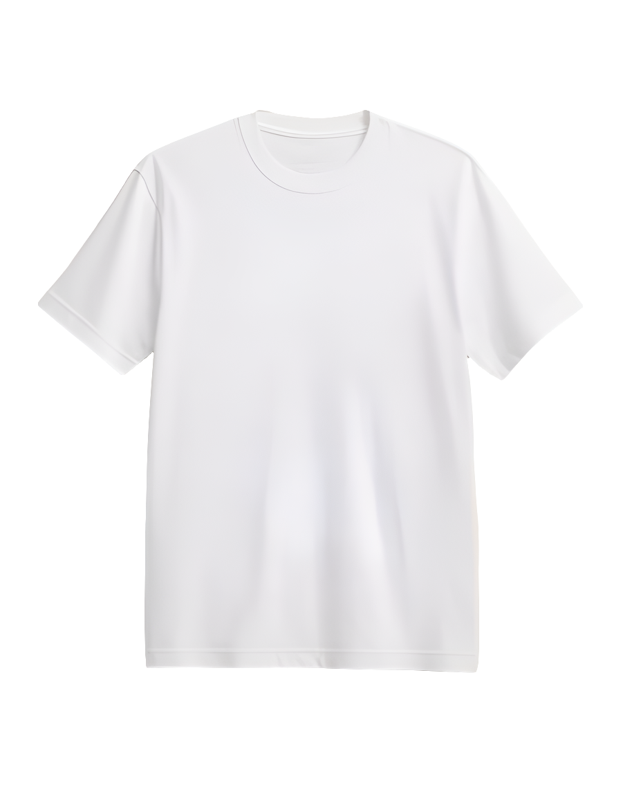 PLAYERA BLANCA REGULAR FIT 200 GRAMOS