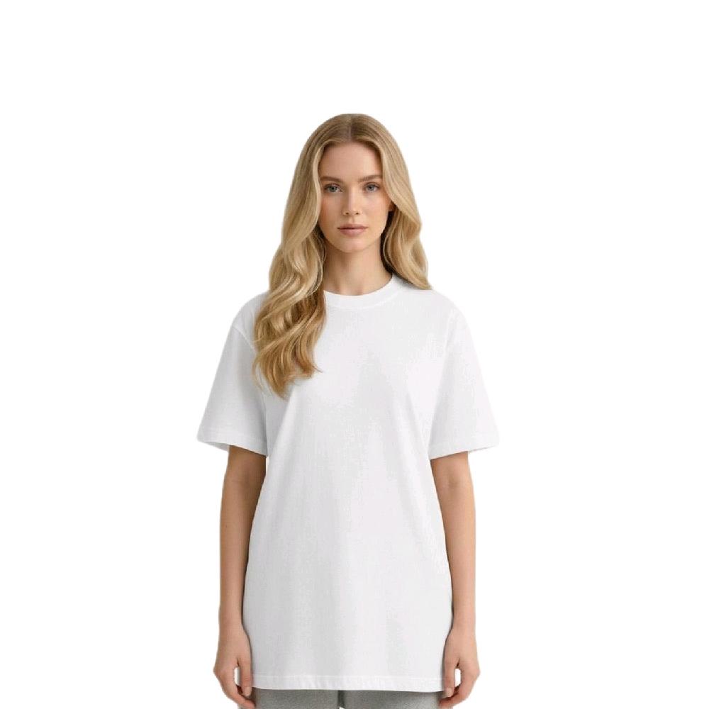 PLAYERA CORTE OVER PARA MUJER 230G NEGRO