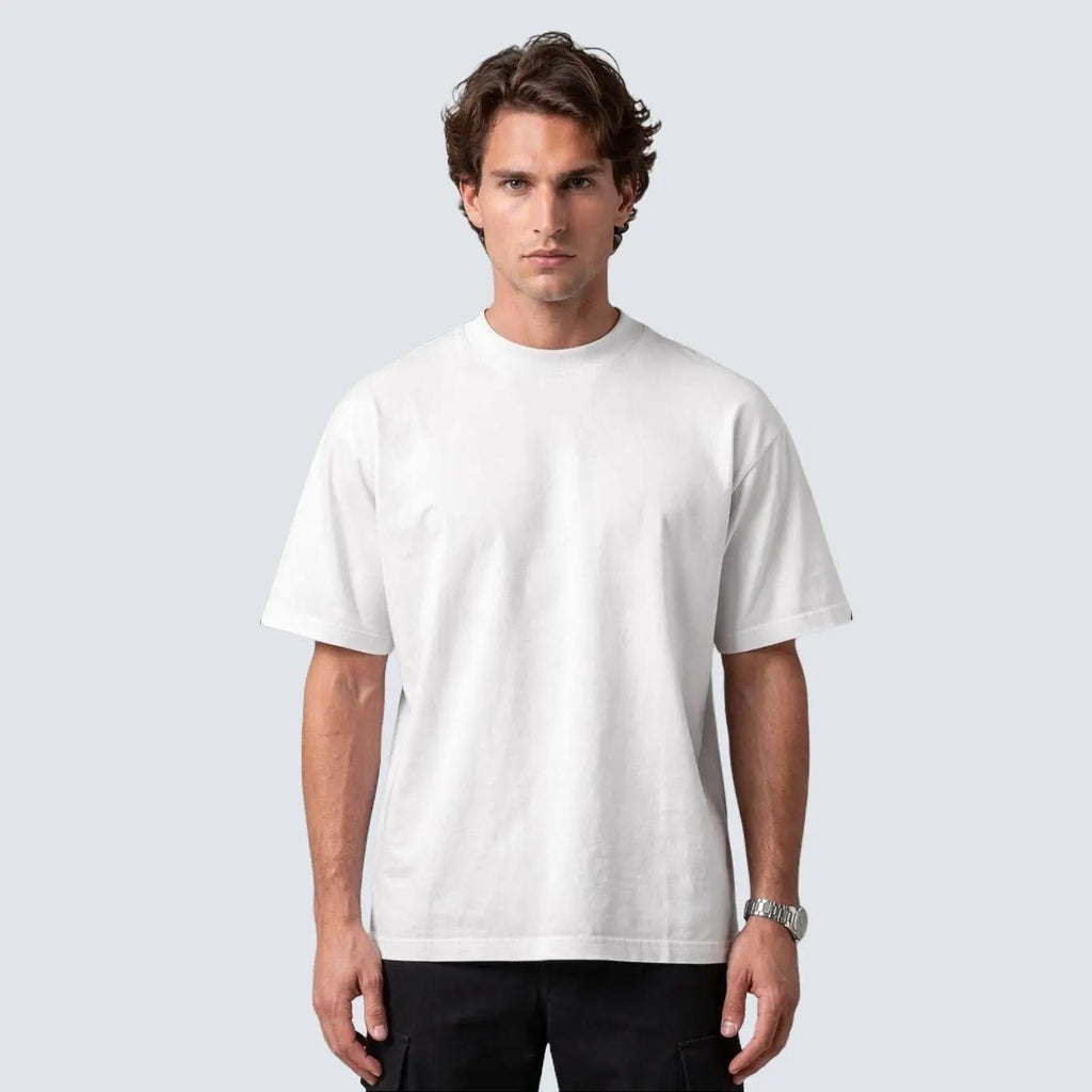 SEMI OVER 300G ALGODÓN JERSEY NEGRO