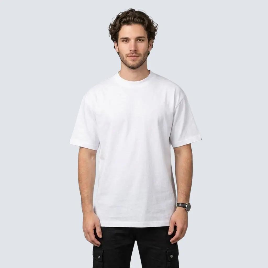 PLAYERA SEMI OVERSIZE DE 250 GRAMOS 100% ALGODO, HECHA EN MEXICO.