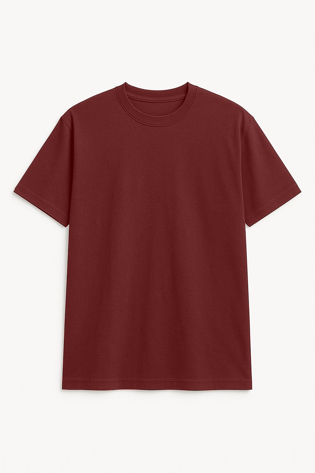 PLAYERA VINO REGULAR FIT 200 GRAMOS