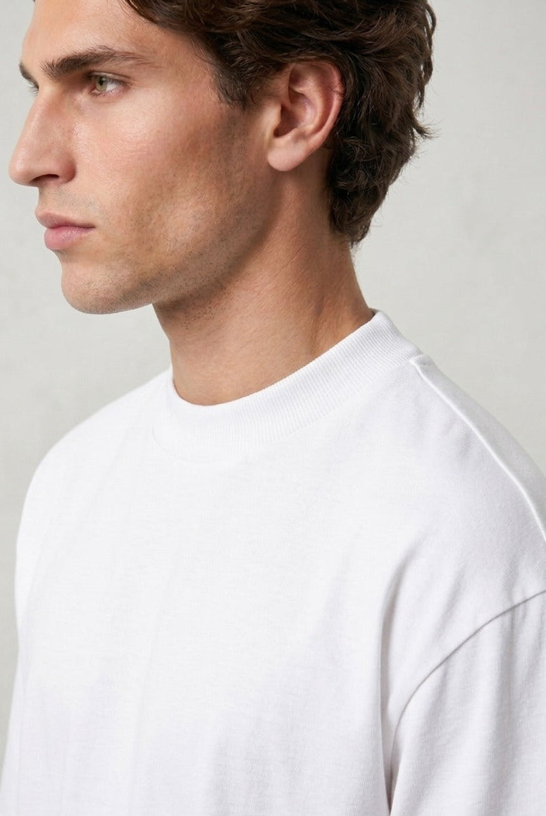 SEMI OVER 300 GSM ALGODÓN JERSEY BLANCO