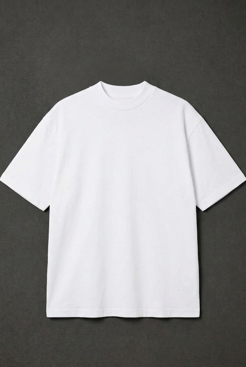 SEMI OVER 300 GSM ALGODÓN JERSEY BLANCO