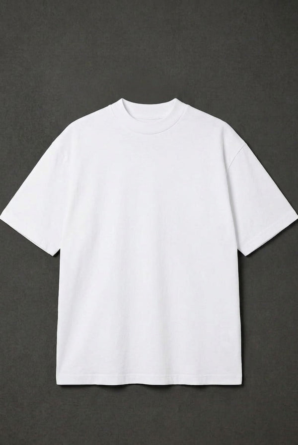 SEMI OVER 300 GSM ALGODÓN JERSEY BLANCO