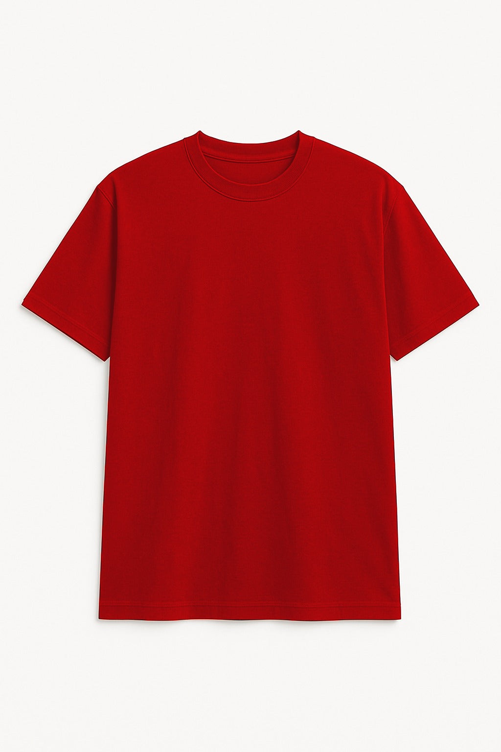 PLAYERA ROJA REGULAR FIT 200 GRAMOS