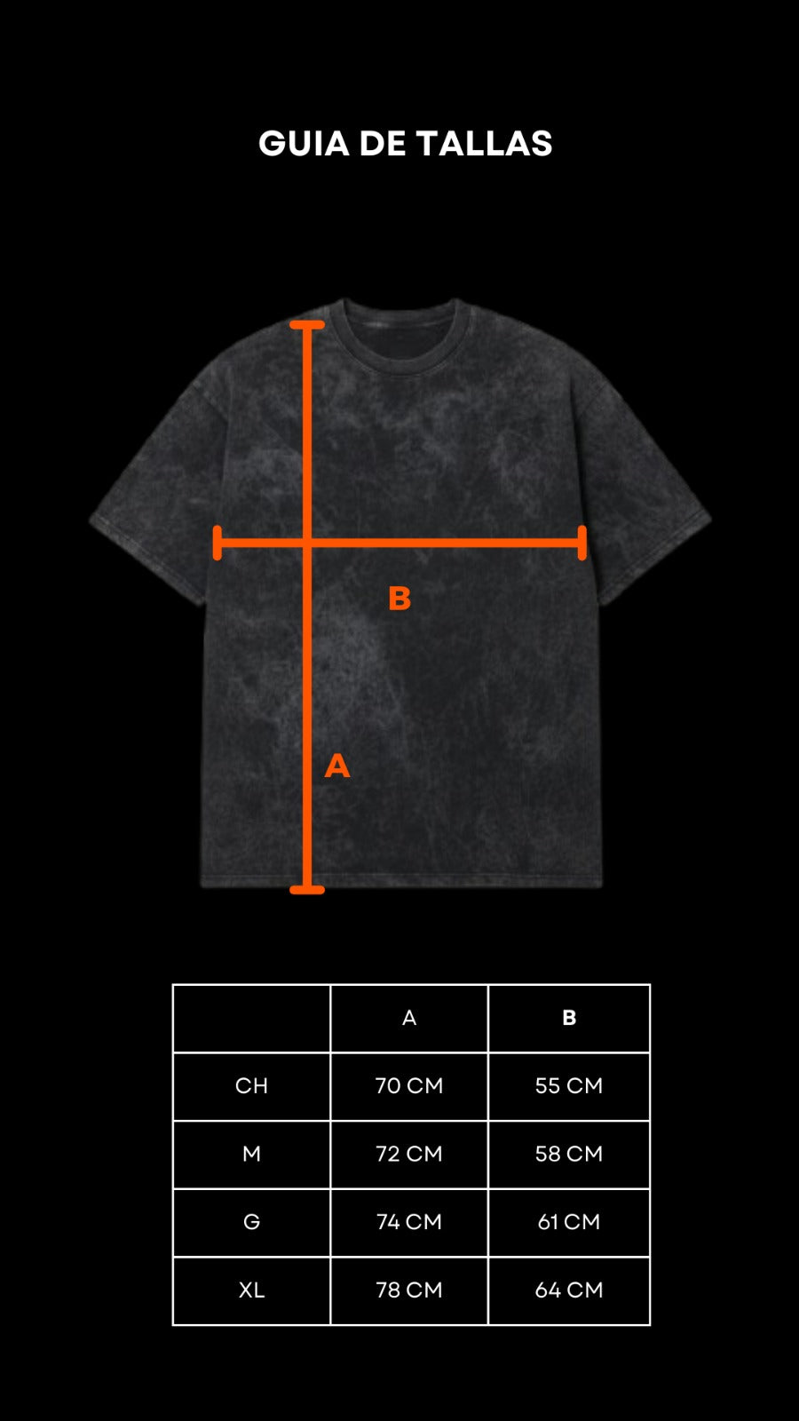 ACID WASH NEGRO OVER 230 GSM